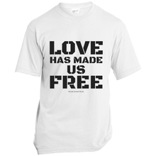 Load image into Gallery viewer, &#39;Love Has Made Us Free&#39; Cotton T-Shirt