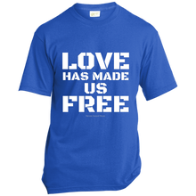 Load image into Gallery viewer, &#39;Love Has Made Us Free&#39; Cotton T-Shirt