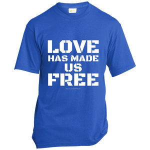 'Love Has Made Us Free' Cotton T-Shirt