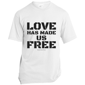 'Love Has Made Us Free' Cotton T-Shirt