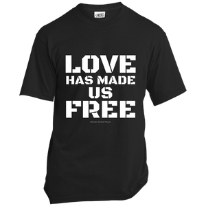 'Love Has Made Us Free' Cotton T-Shirt