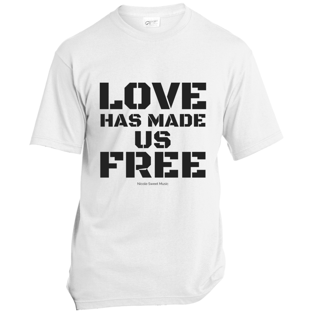'Love Has Made Us Free' Cotton T-Shirt