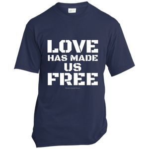 'Love Has Made Us Free' Cotton T-Shirt