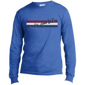 'Love Has Made Us Free' with Stripes Long Sleeve