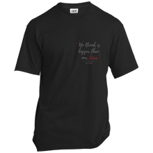 Load image into Gallery viewer, &#39;No Bomb Is Bigger Than Our Love&#39; Left Pocket Design T-Shirt