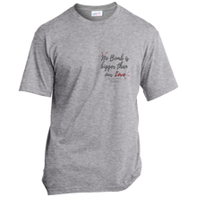 Load image into Gallery viewer, &#39;No Bomb Is Bigger Than Our Love&#39; Left Pocket Design T-Shirt