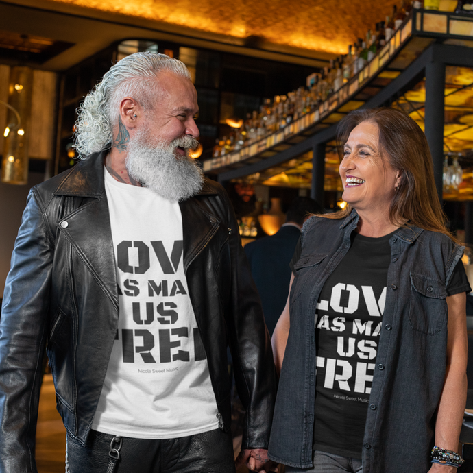 'Love Has Made Us Free' Cotton T-Shirt